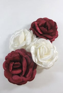 kruvaze gülü fon perde ve kruvaze perde elyaflı gül 0983