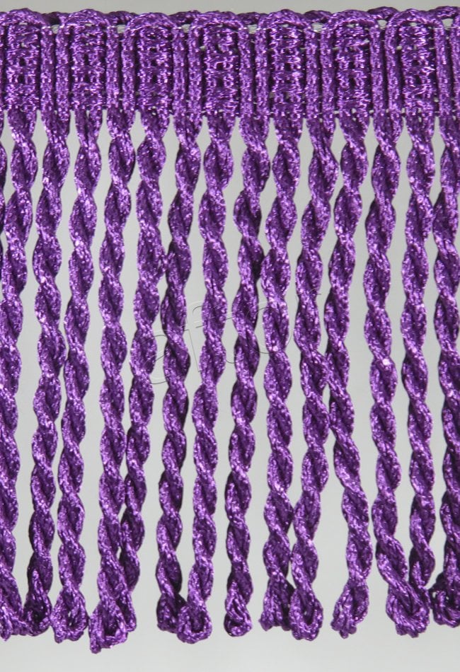 perde saçağı burgulu (mor) 3249