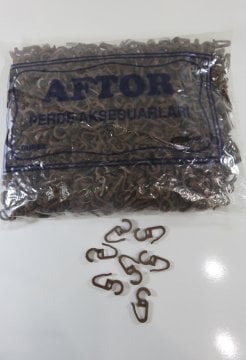 klips rustik klipsi perde klipsi plastik klips halka klipsi ceviz  9253