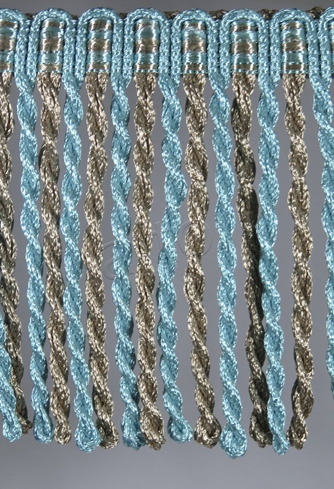 perde saçağı burgulu (turkuaz vizon çift renk) 3322