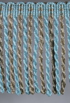 perde saçağı burgulu (turkuaz vizon çift renk) 3322