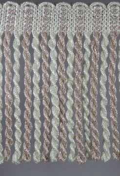 perde saçağı burgulu (pudra krem çift renk) 3366