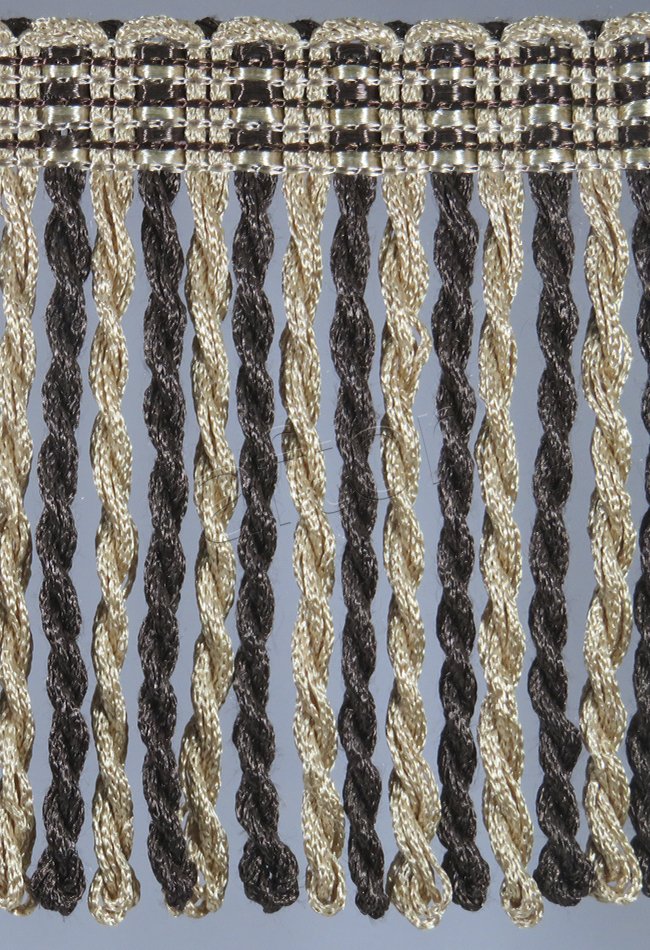 perde saçağı burgulu (kahve vizon çift renk) 3370