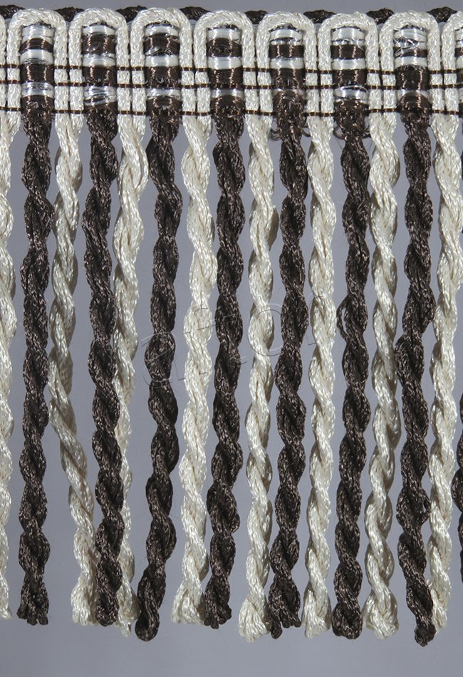 perde saçağı burgulu (krem kahve çift renk) 3380