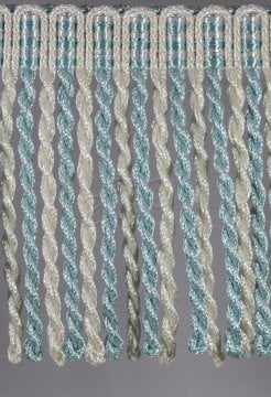 perde saçağı burgulu (turkuaz krem çift renk) 3396