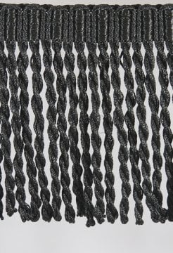 perde saçağı burgulu (siyah) 3418