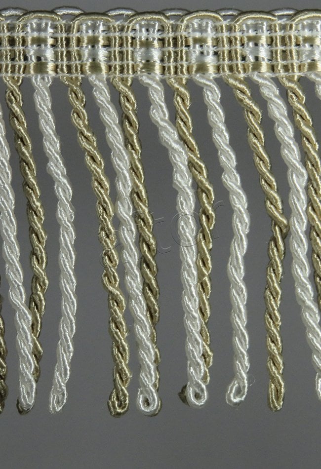 perde saçağı burgulu (krem vizon çift renk) 3466