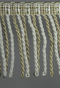 perde saçağı burgulu (krem vizon çift renk) 3466