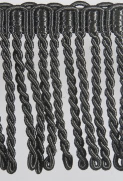 perde saçağı burgulu (siyah) 3467