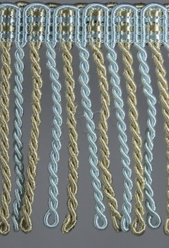 perde saçağı  burgulu (turkuaz vizon çift renk) 3479