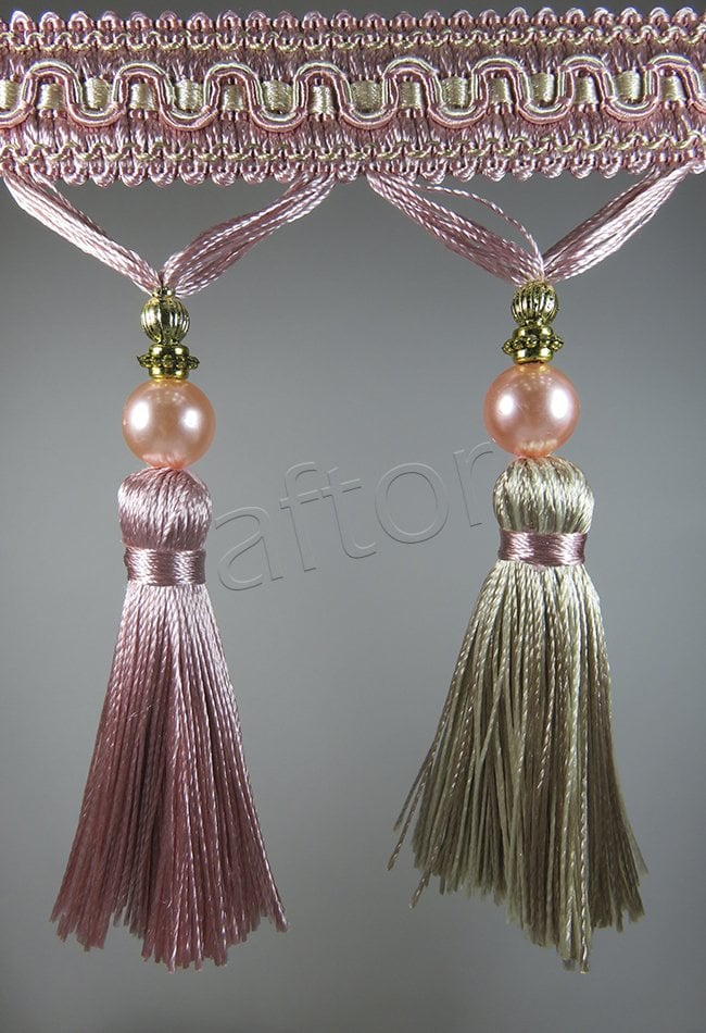 perde saçağı inci püsküllü rosa 03(v-3) 9549