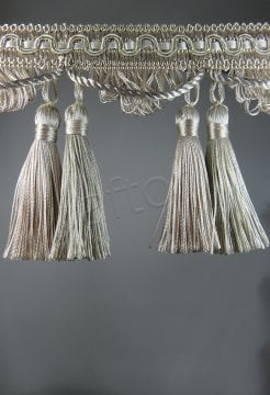 perde saçağı çift püsküllü rosa 04(v-1) açok vizon-krem çift renk 9555