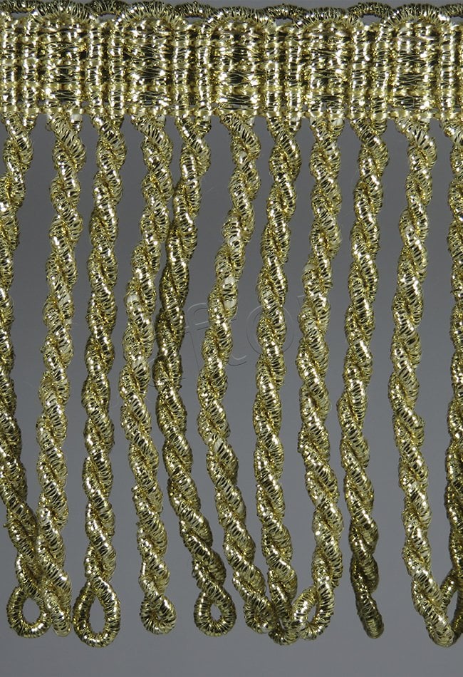 perde saçağı  burgulu (gold simli) 3530