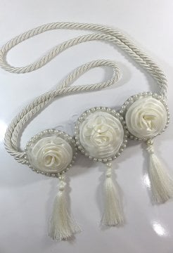 braçol perde fon bağı toplama güllü braçol  9650