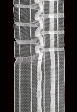 perde ekstraforu öz-iş 2705-cm misinalı perde büzgü şeridi çapraz pile (60 mm) 50 mt lik top