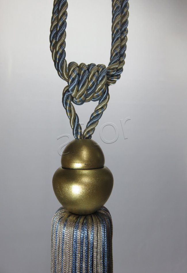 braçol perde fon bağı toplama barok mavi vizon 1390