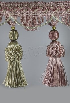 perde saçağı  400 saçak püsküllü (pudra vizon çift renk) 2793