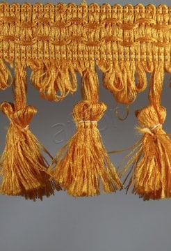 perde saçağı  püsküllü (turuncu) 3722