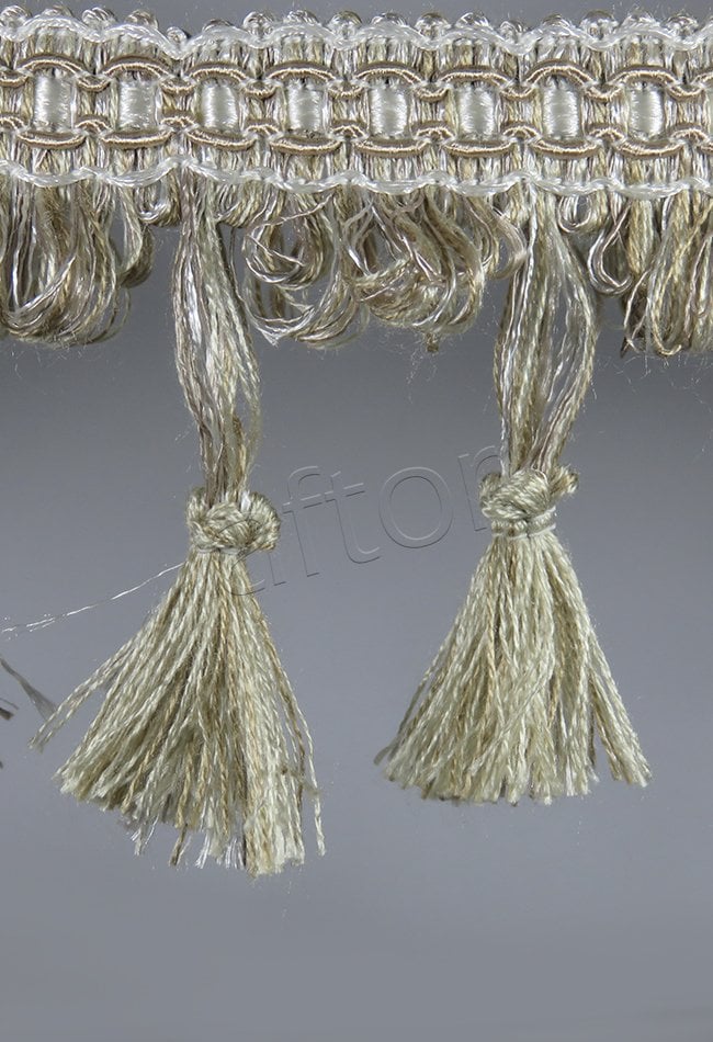 perde saçağı  püsküllü (krem vizon) 3863