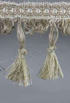 perde saçağı  püsküllü (krem vizon) 3863