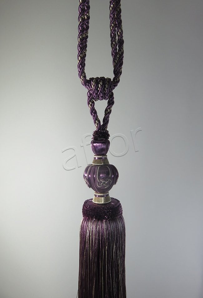 braçol perde fon bağı toplama bella braçol (v-7) mürdüm  -0084