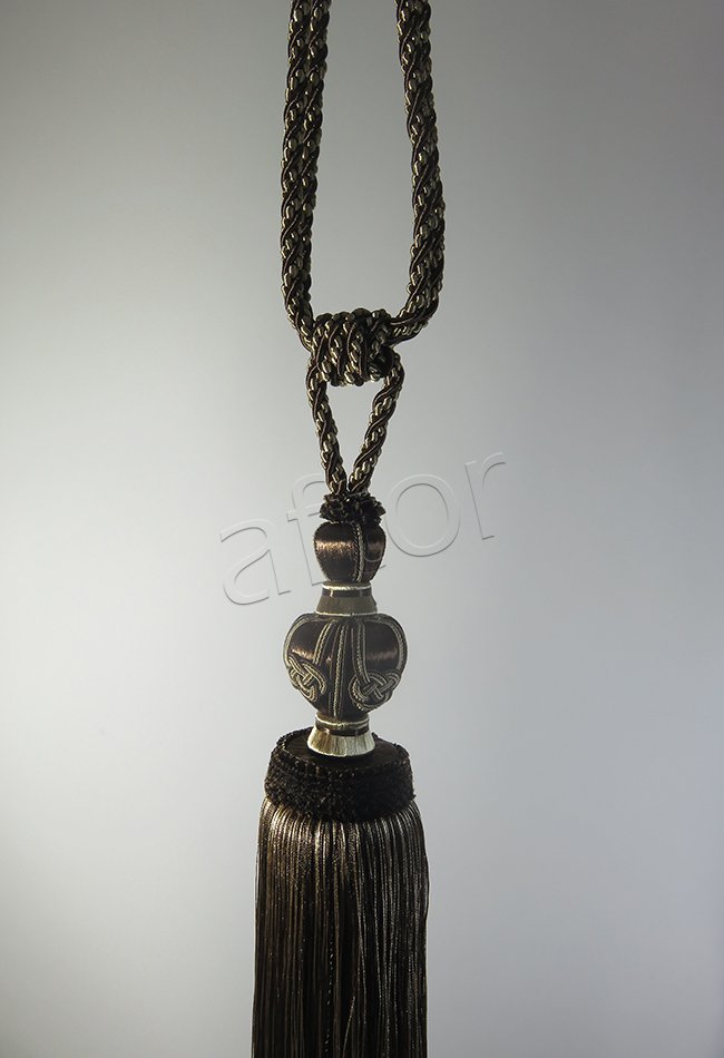 braçol perde fon bağı toplama bella braçol (v-8) kahve vizon  -0086