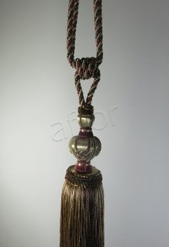 braçol perde fon bağı toplama bella braçol (v-9) bordo sarı  -0089