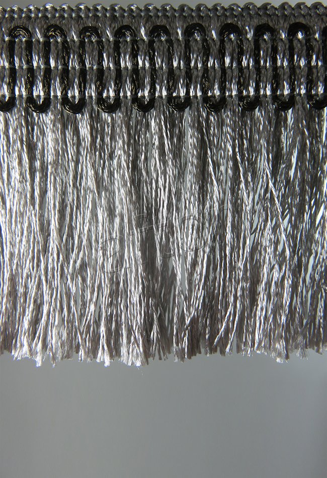 perde saçağı fırfırlı ip saçak gri 0139