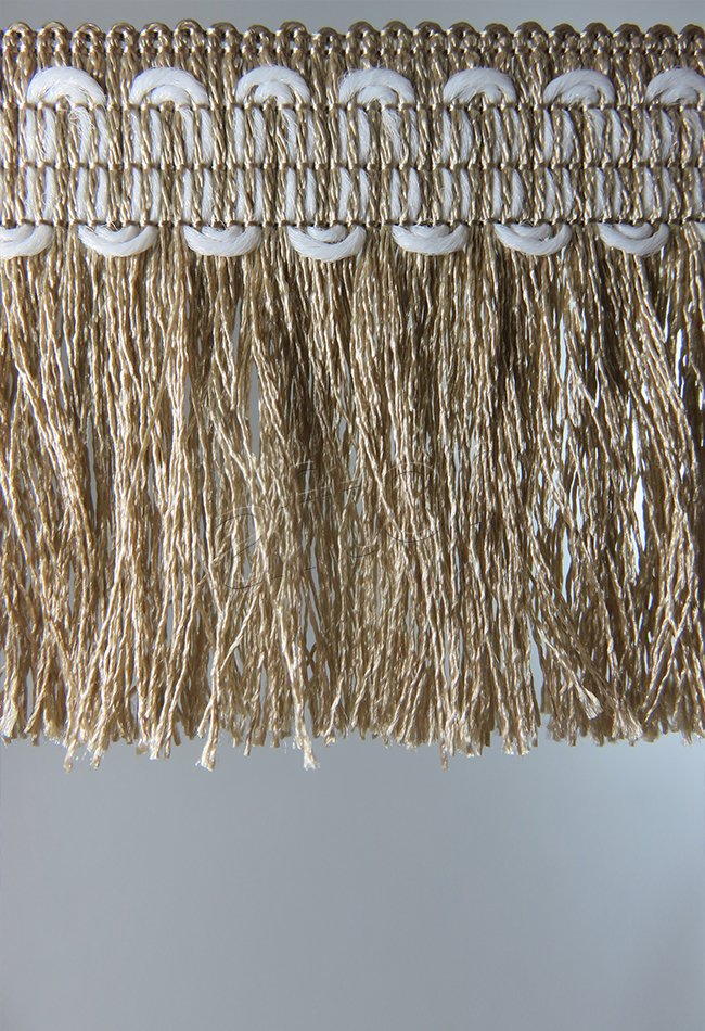 perde saçağı fırfırlı ip saçak vizon 0149