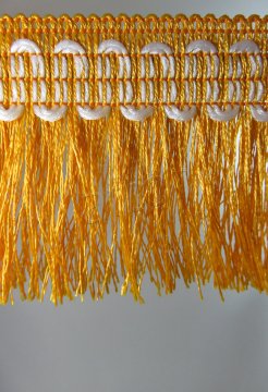 perde saçağı fırfırlı ip saçak sarı 0150