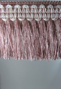 perde saçağı fırfırlı ip saçak gül kurusu 0163