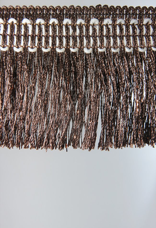 perde saçağı fırfırlı ip saçak kahverengi 0166