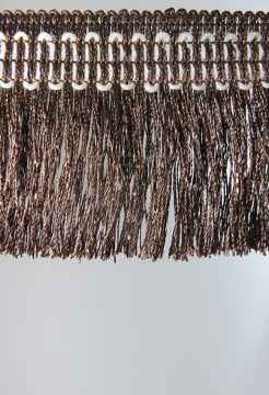 perde saçağı fırfırlı ip saçak kahverengi 0166