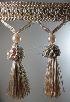 perde saçağı püsküllü rosa 07(v-1) açık vizon-krem çift renk 0118