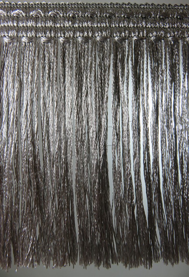 perde saçağı fırfırlı ip saçak gri 0172