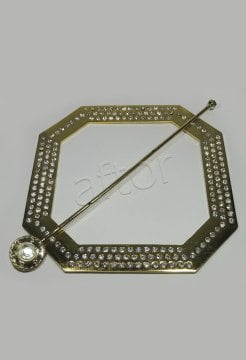 perde tokası sawaroskı taşlı demir 4057