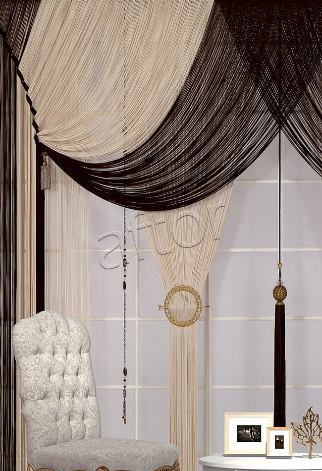 ip perde kruvaze ipi kalın zincir - düz Kruvaze Kalın Düz-002 Yeşil