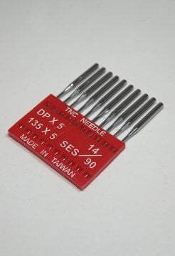 makine iğnesi düz kalın dip dpx5 ny 14-90-(10 adetli)