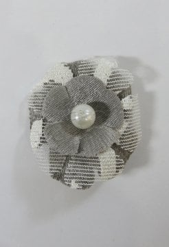 gül kumaş dantel gül çiçek yapay çiçek 0459