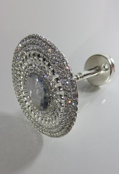 fon demiri renso swarovski taşlı gümüş - 8706 (r-11)