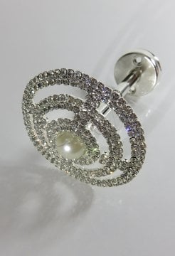 fon demiri renso swarovski taşlı gümüş - 8713 (r-5)