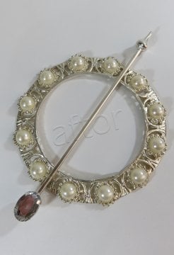 perde tokası demir swarovski taşlı küçük- 8664