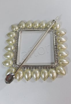 perde tokası demir swarovski taşlı küçük- 8667