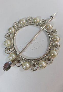 perde tokası demir swarovski taşlı küçük - 8668