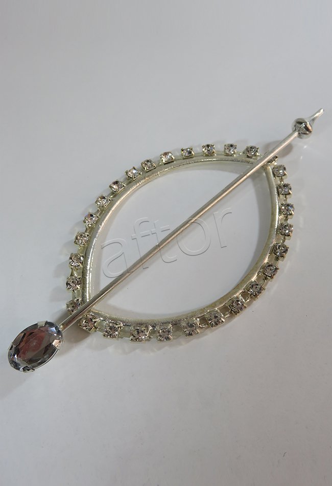 perde tokası demir swarovski taşlı küçük - 8674