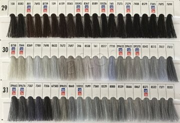 dikiş ip,ipi,ipliği renkli kesik elyaf polyester (5000 mt) kartela-5