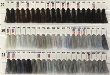 dikiş ip,ipi,ipliği renkli kesik elyaf polyester (5000 mt) kartela-5