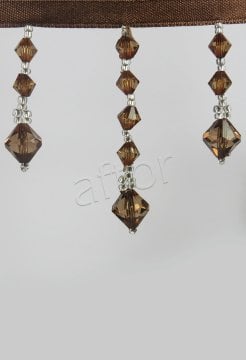 perde boncuğu af-04 topaç-kahve