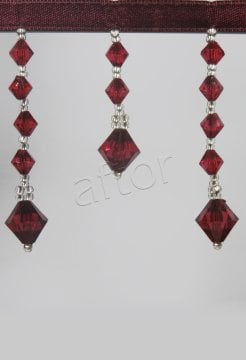 perde boncuğu af-04 topaç-bordo