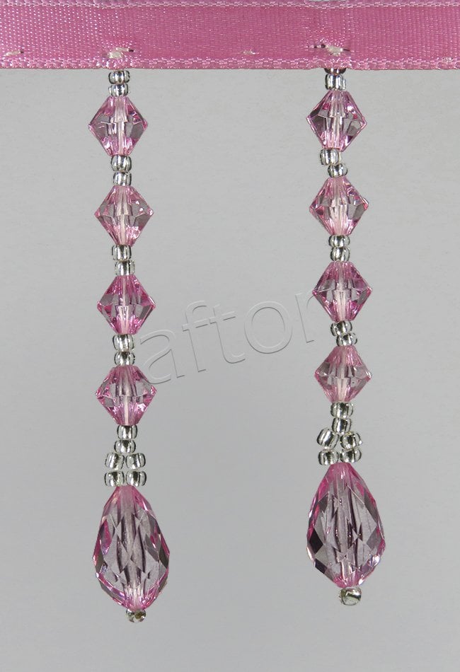 perde boncuğu af-09 armut-pembe